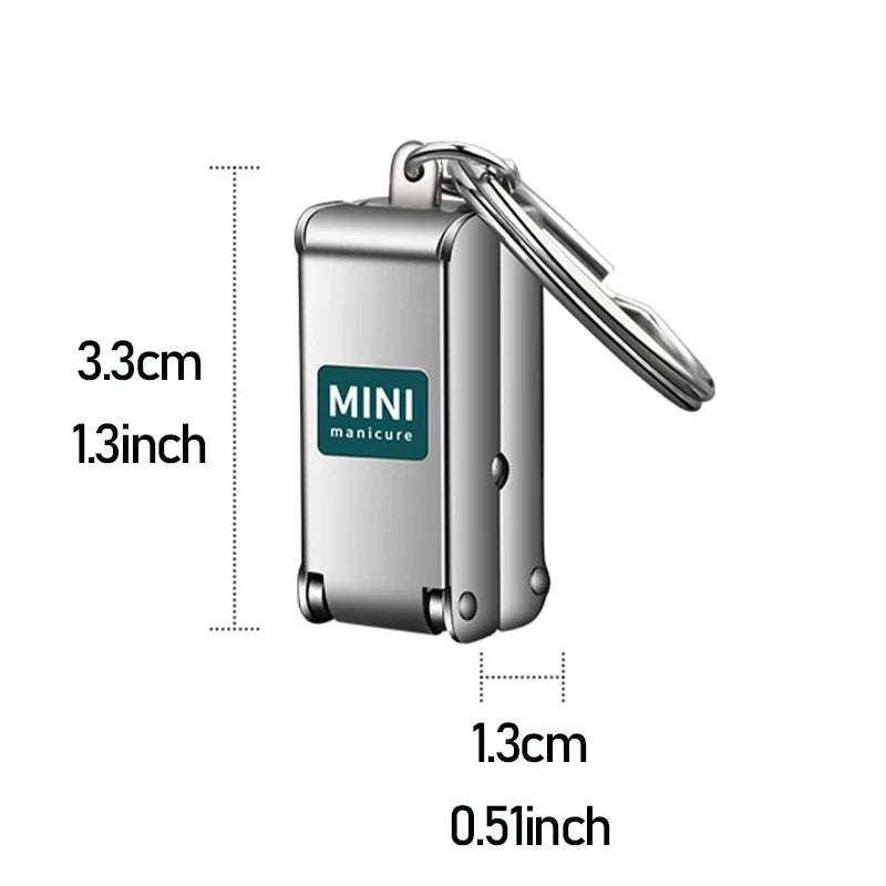 Portable Nail Clippers & Scissors – Collapsible Stainless Steel Fingernail Cutter Manicure Tools