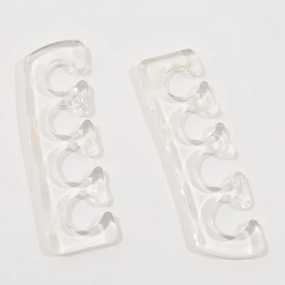Soft Silicone Toe Separators - Flexible Finger Spacers for Pedicure, Nail Polish, Foot Care & Toe Alignment