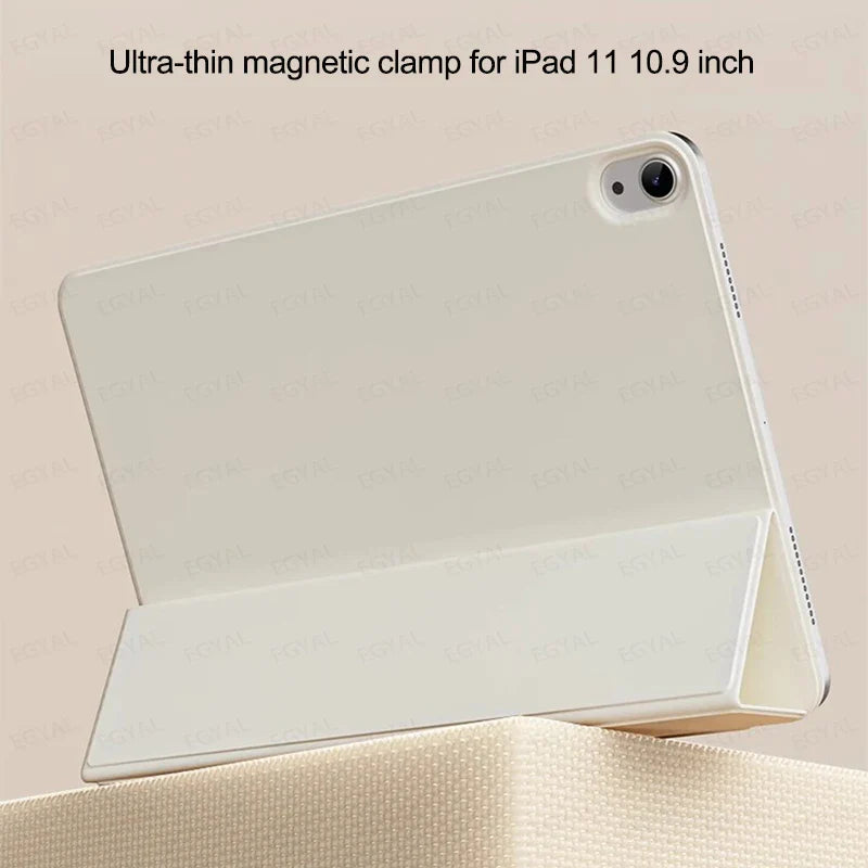 Smart Magnetic Case for iPad Pro 11 – Ultra Slim Tri-Fold Cover for iPad 10th Gen, Air 5, Pro 11 M2 (2022) with Protection Clip