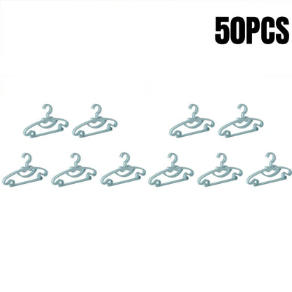 5-50PCS Baby Plastic Hangers – Kids Clothes Storage Rack for Nursery, Toddlers & Infants, Portable Home Use