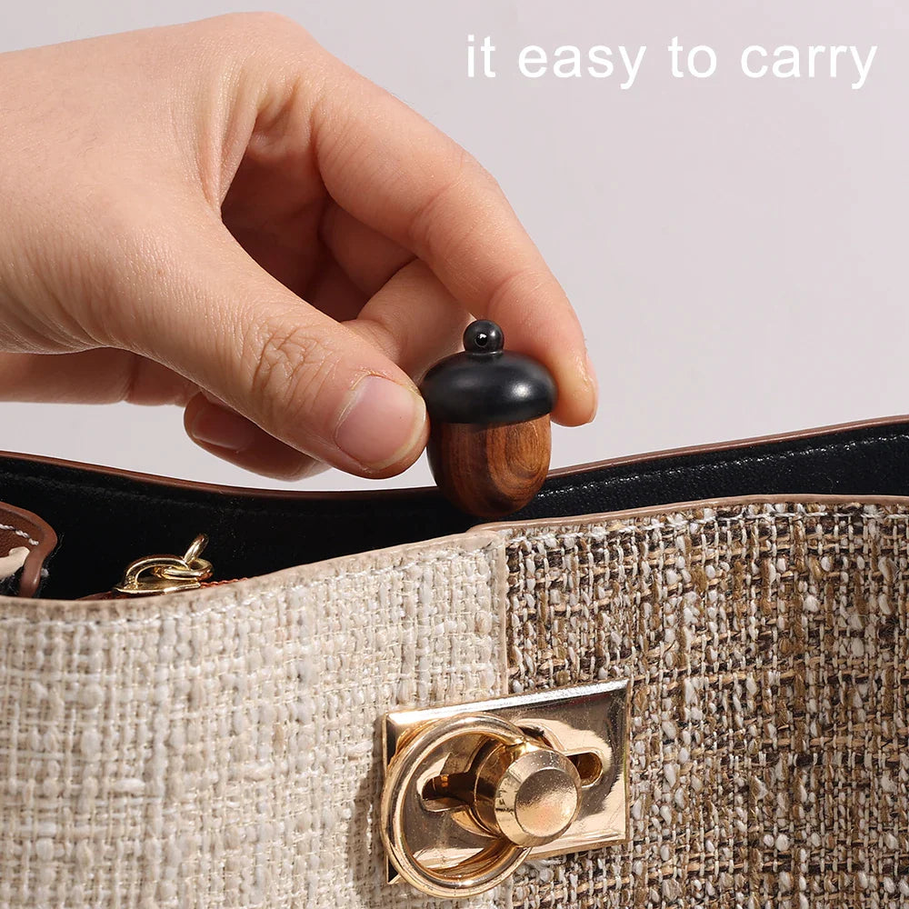 Mini Wood Acorn Pendant Box - 5/1Pcs Portable Multi-Purpose Rescue Pill Case & DIY Storage Container
