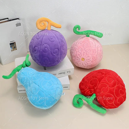 6 Styles Fruit Plush Toys – Anime Soft Stuffed Toys: Gum-Gum, Op-Op, Tremor-Tremor, Flower-Flower, Flame-Flame, Fish-Fish Gifts