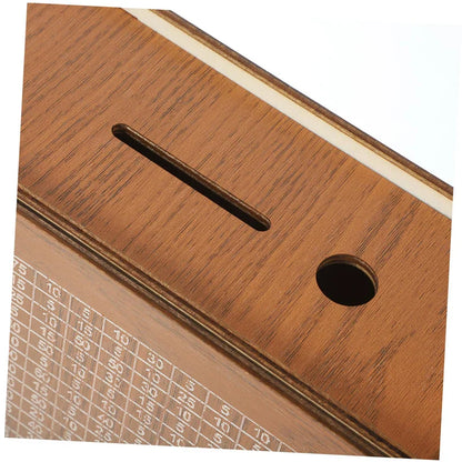 Wooden Money Box Piggy Bank – Cash Saving Treasure Coin Case for 1000/5000/10000 Euro – Encourages Saving Habit
