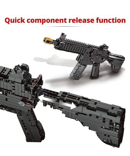 ZKZC WW2 Military Weapon Building Block Set – Shotgun, Sniper & Assault Rifle Toy for Kids Gifts