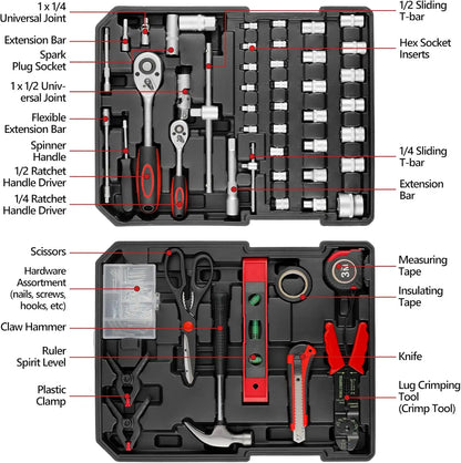 799-Piece Tool Set with Trolley Case - Complete Home Repair & Mechanic Hand Tool Kit