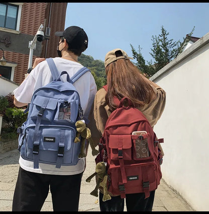 Multifunctional Teen Laptop Backpack – High-Quality Canvas School Bag for Boys & Girls