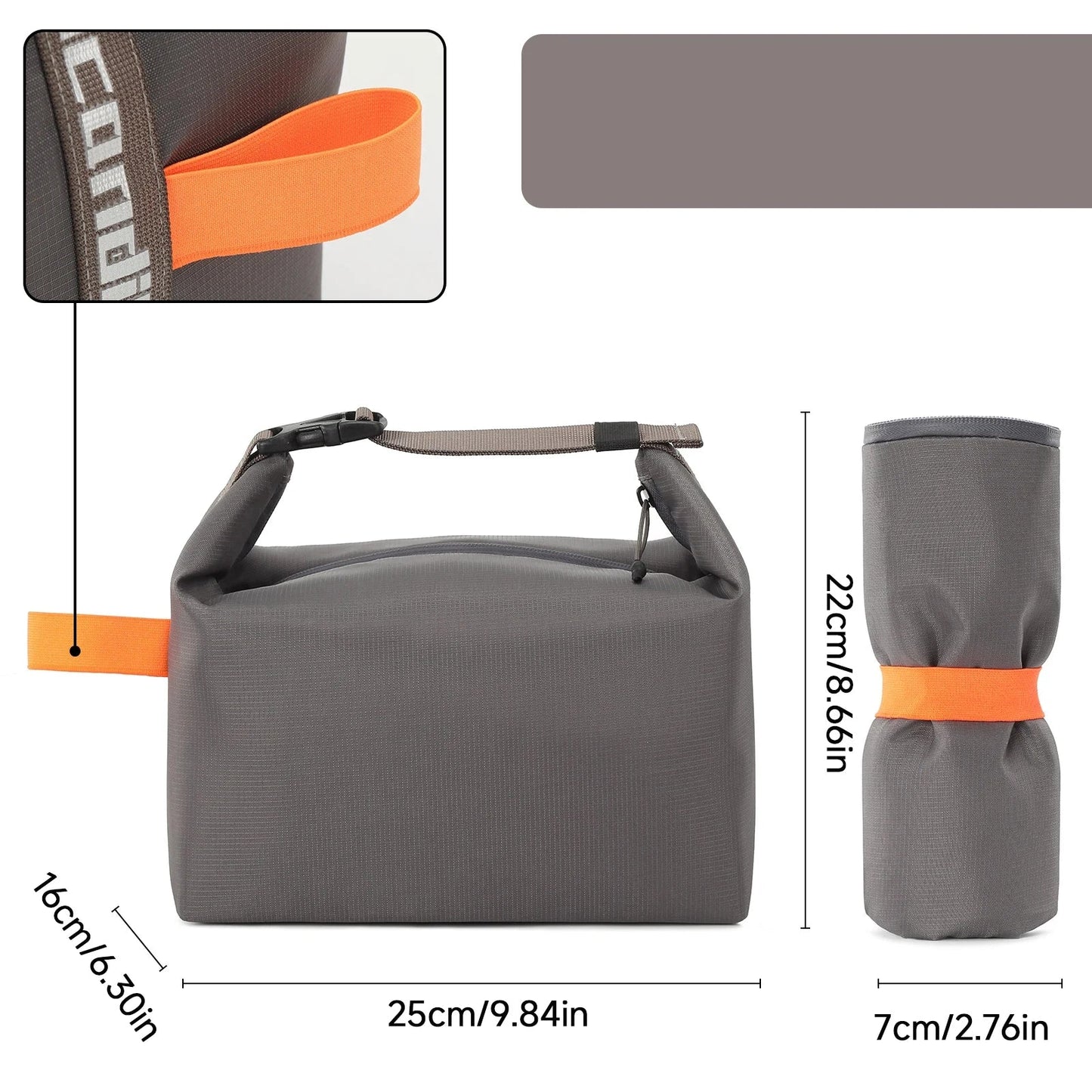 Insulated Lunch Bag — Aluminum Foil Bento Meal Pack with Ice Pack, Portable Food Storage for Picnic & Dinner