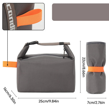 Insulated Lunch Bag — Aluminum Foil Bento Meal Pack with Ice Pack, Portable Food Storage for Picnic & Dinner