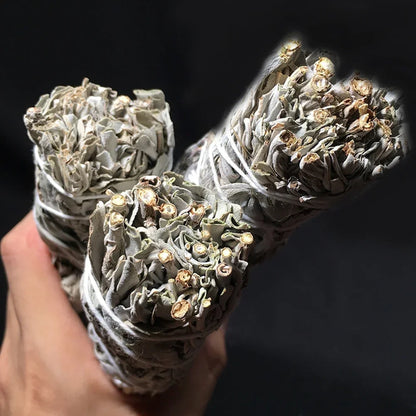 Natural White Sage Bundles – Smudge Sticks for Indoor Purification & Home Cleansing, Aromatic Leaf Bundle