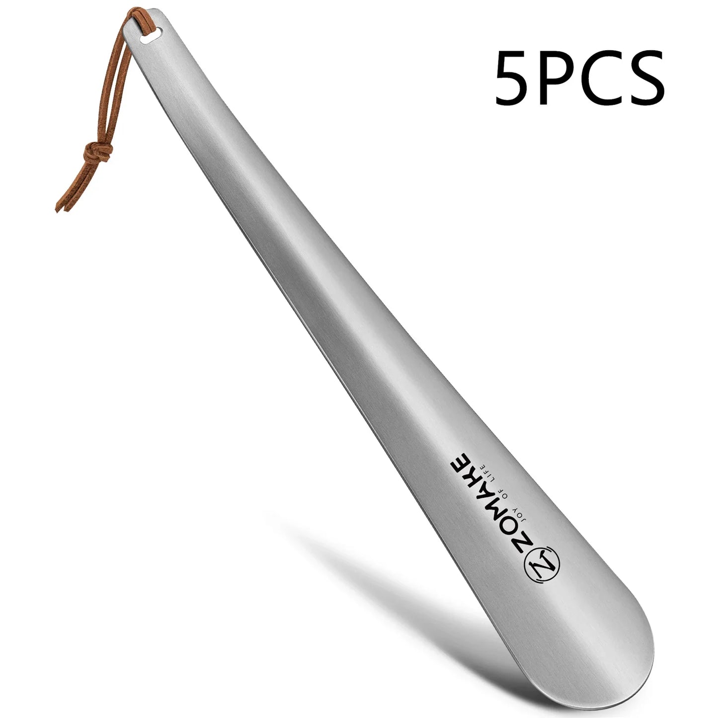 11.8 Inch Metal Shoehorn – Long Handle Stainless Steel Shoe Lifter for Seniors, Men, Women & Kids