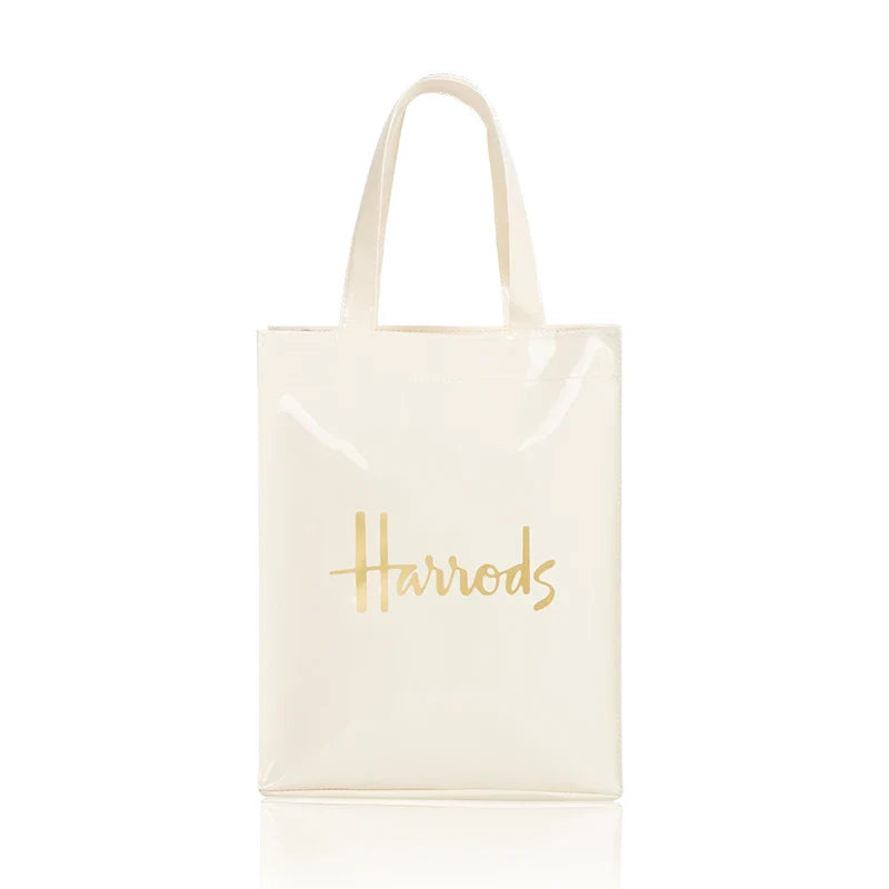 Simple Stylish PVC Reusable Shopping Bag – Luxury Eco-Friendly Waterproof Tote for Summer Beach
