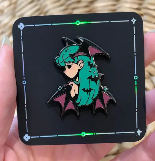 Morrigan Enamel Pin – Collectible Game & Character Badge