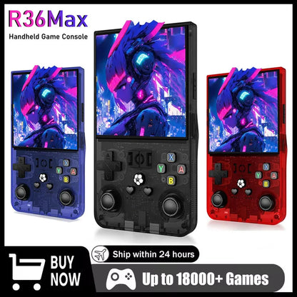 AISLPC R36MAX Retro Handheld Game Console – 4.0" IPS Linux System Portable Player with 128GB Games