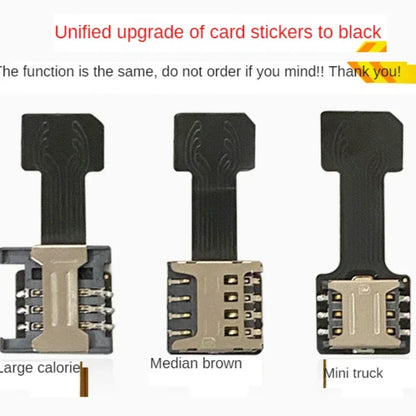 Dual SIM Extender Card Adapter – Micro SD TF Hybrid Slot for Nano SIM, Universal Android Phone Card Switch