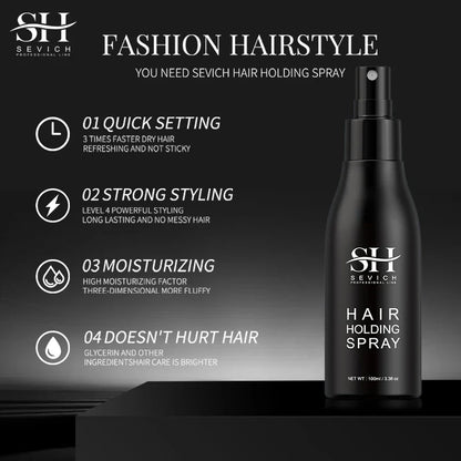 100ml SEVICH Hair Fiber Holding Spray - Thickening Styling Mist for Men & Women with Long-Lasting Hair Volume