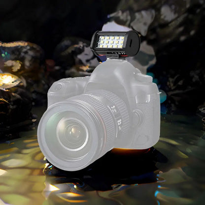 Mini Magnetic Camera Flash – 3W USB Rechargeable Portable Flash with Cold Shoe Mount for Night & Fill Light