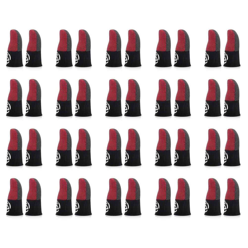 1-20 Pairs Mobile Gaming Finger Sleeves – Breathable, Sweatproof, Anti-Slip Thumb Gloves for Touchscreen Controllers, PUBG Game Finger Covers
