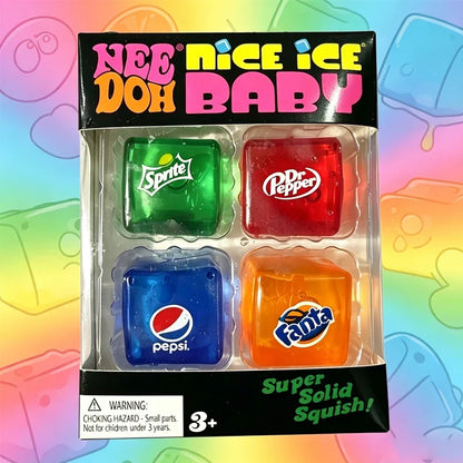 Squishy Needoh Nice Cube Sensory Toy - Stress Relief Fidget Cube for Anxiety, Focus, Adults & Kids Gift