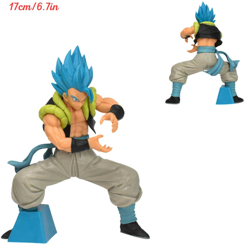 31CM Dragon Ball Z Super Saiyan Blue Gogeta Figure – DBZ Anime PVC Collectible Toy for Desktop Decor & Kids Gift