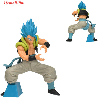 31CM Dragon Ball Z Super Saiyan Blue Gogeta Figure – DBZ Anime PVC Collectible Toy for Desktop Decor & Kids Gift