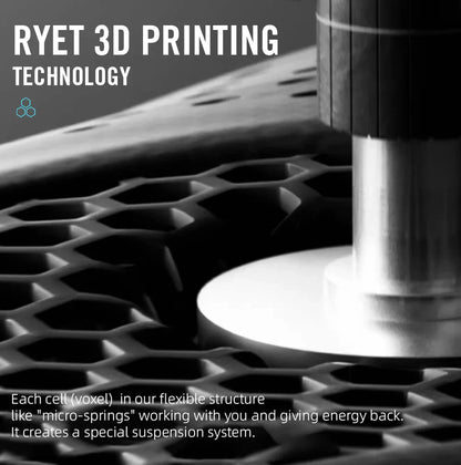 RYET 3D Printed Carbon Bike Saddle — 140/143mm Lightweight Road & MTB Cycling Seat with EVA Cushion