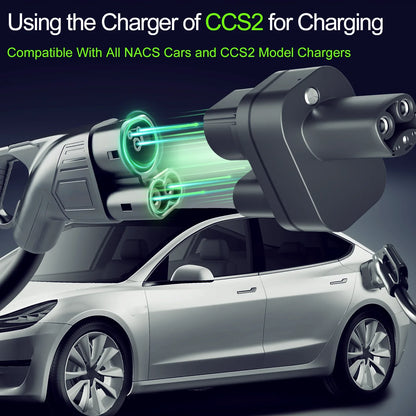 GUWIEYG CCS2 to Tesla EV Charging Adapter – 250A CCS2 Combo Converter for Tesla Car Charger
