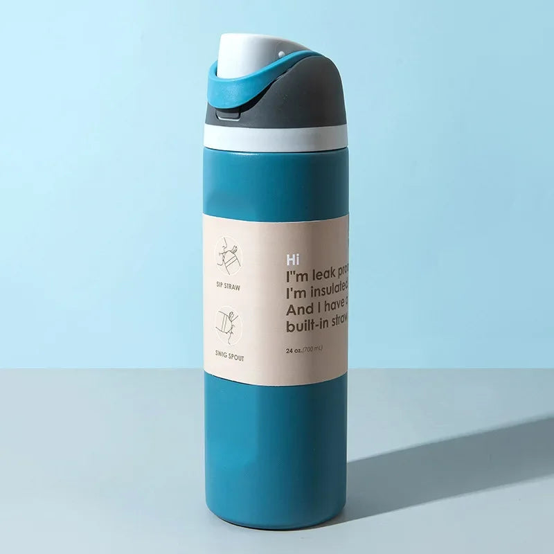 Stainless Steel Fruit Car Cup - Large-Capacity Insulated Portable Sports Water Bottle