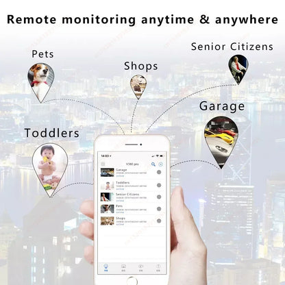 1080P HD Mini WiFi Camera Smallest Smart Home IP Cam with Night Vision Remote View Built-in Battery