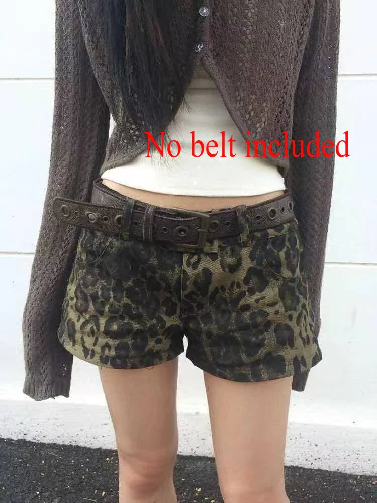 Summer Women’s Y2K Streetwear Gyaru Harajuku Vintage Low Rise 2000s Denim Jean Shorts Hot Pants
