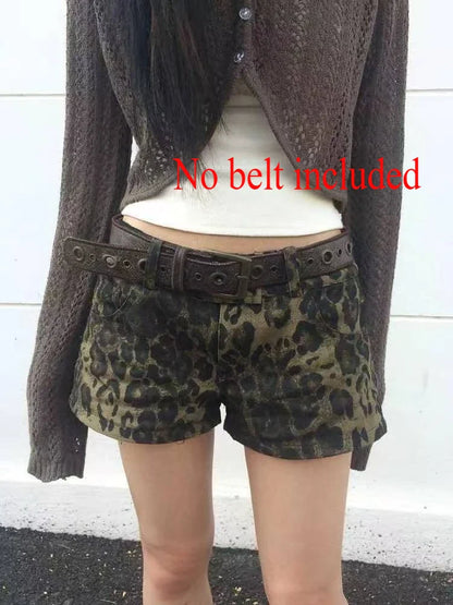 Summer Women’s Y2K Streetwear Gyaru Harajuku Vintage Low Rise 2000s Denim Jean Shorts Hot Pants