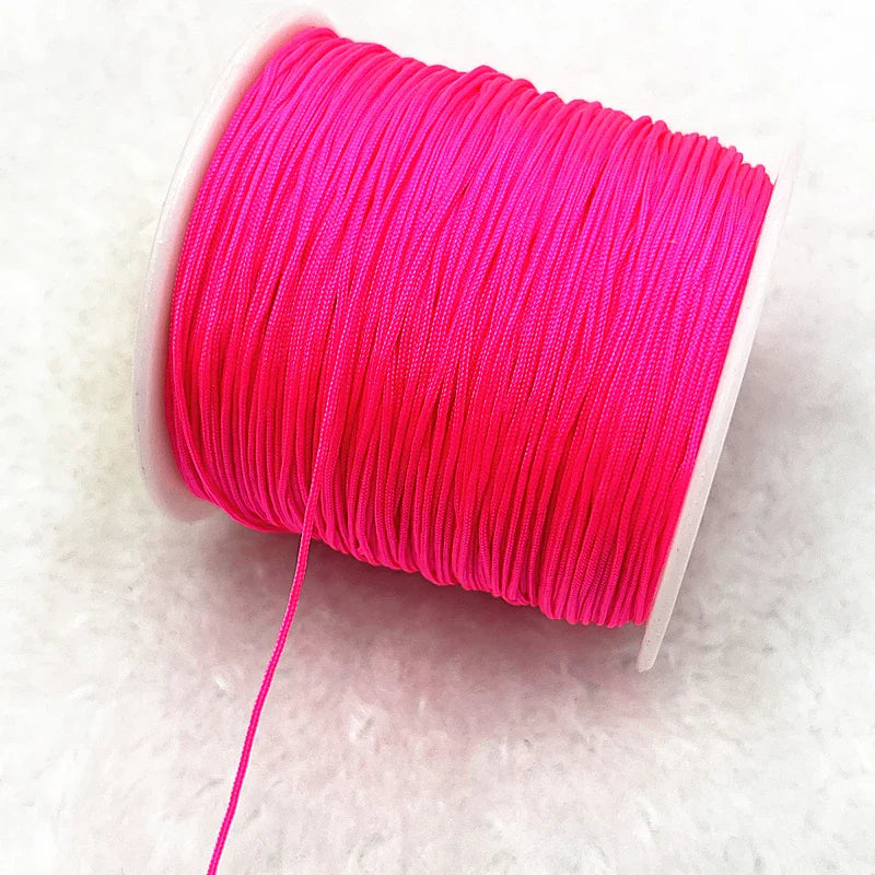 Nylon Macrame Cord Thread (0.4–1.5mm) – Braided DIY Bracelet, Beading & Tassel String