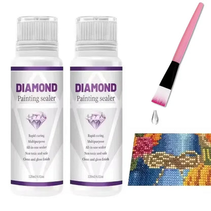 Diamond Painting Sealer – 5D DIY Glue for Permanent Hold, Puzzle Conservation & Diamond Painting Accessories