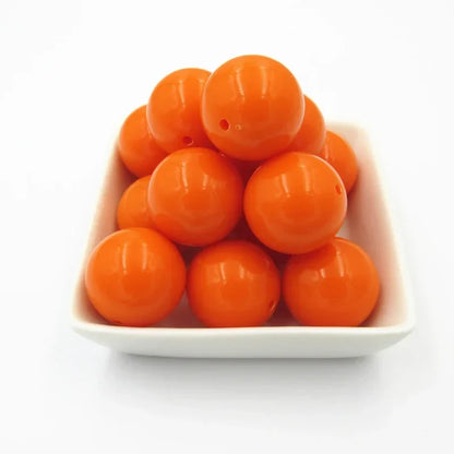 Acrylic Chunky Round Beads - 6mm to 20mm Solid Bubblegum Beads for DIY Handmade Jewelry & Craft Making