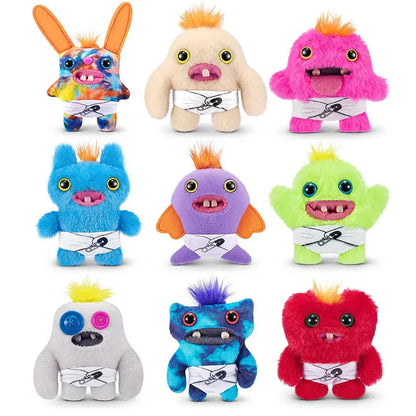 Fuggler Plush Baby Series Mr. Needles – Funny Ugly Monster Stuffed Doll, Munch Rabid Rabbit Wide-Eyed Weirdo Soft Toy 9cm
