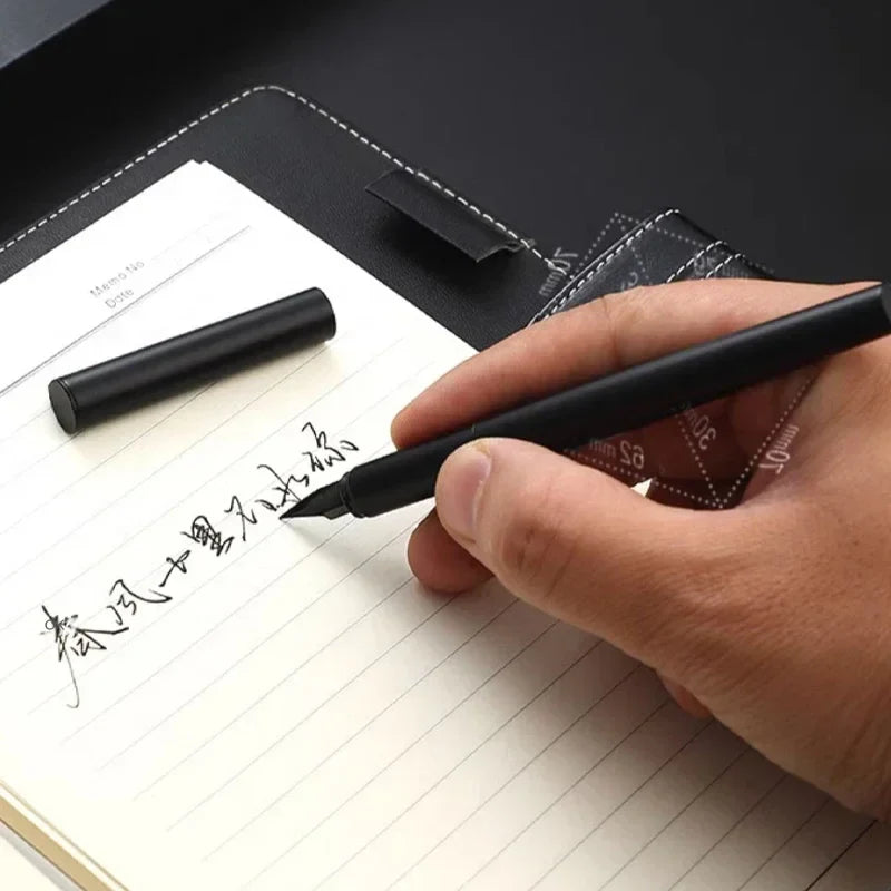 Jinhao 35 Fountain Pen — All-Steel Luxury EF/F Nib for Calligraphy, Writing, Office & School Supplies