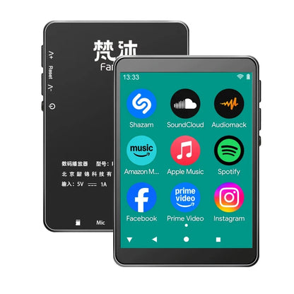 Famue PA03 Android MP3/MP4 Player - 48GB HiFi Lossless Audio with 2.8-Inch Screen, WiFi & Bluetooth