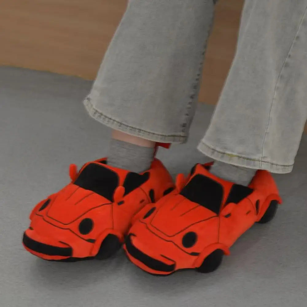 Winter Dinosaur Cotton Slippers for Women — Cartoon T-Rex Plush Velvet Home Slippers, Warm & Non-Slip Floor Shoes