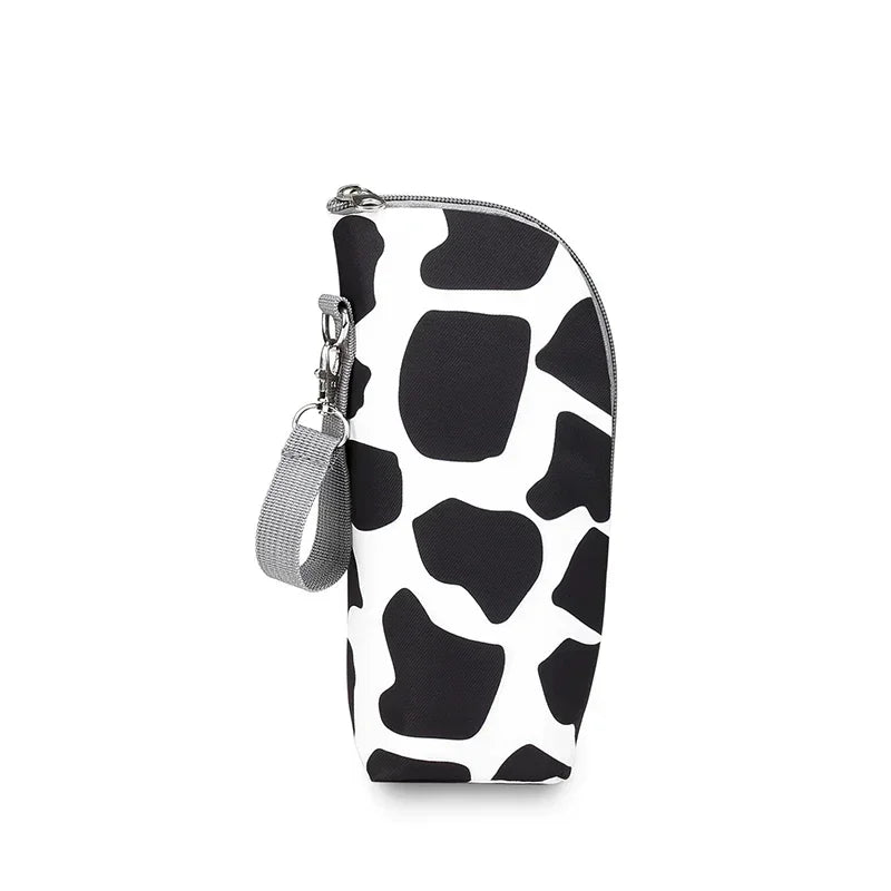 Baby Bottle Bag & Warmer – Aluminum Insulated Stroller Hanging Bag for Baby Feeding, Cups & Drinks Storage