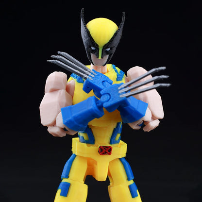 9L3D Lucky13 T13 Action Figures — 3D Printed Deadpool, Wolverine, Batman, Spider-Man & Venom Anime Model Toys, Collectible Gift