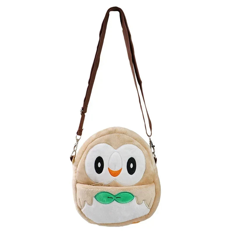 Gengar Mimikyu Snorlax Rowlet Lucario Charmander Plush Backpack — Pokémon Anime Shoulder Bag Toy Doll