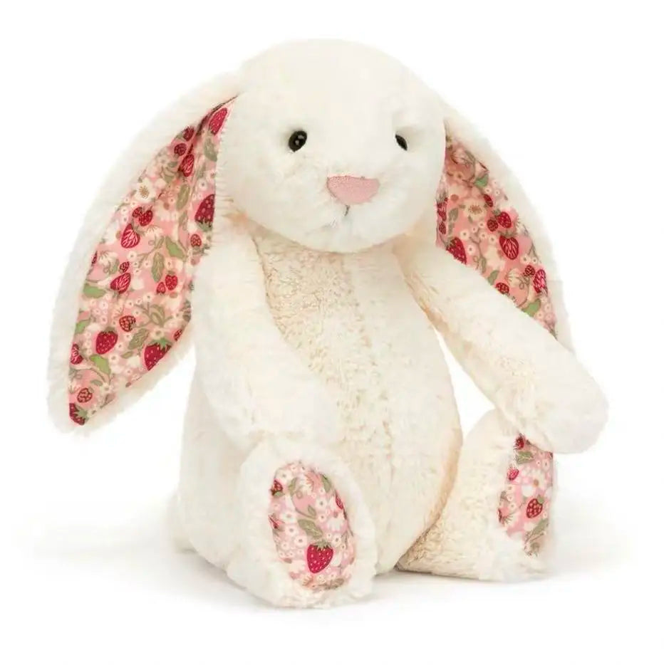 Cute Floral Bunny Plush Gift - Leopard Bunny Barcelona Bear Cake Bunny Bouquet Design Birthday Present Essential
