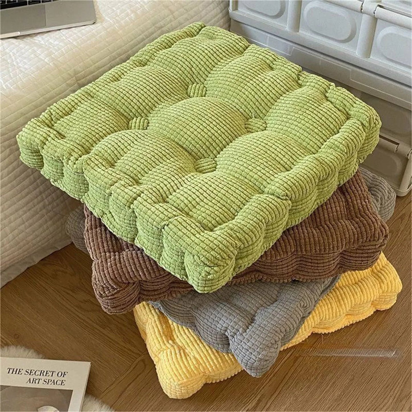 Soft Square Corncob Tatami Seat Cushion for Office Chair, Sofa, Home Floor Decor & Outdoor Use - Knee Pillow & Textile Mat
