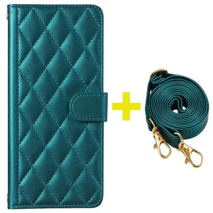 Xiaomi Redmi Note 11 Series Leather Flip Case – Crossbody Wallet Cover for Note 11 Pro 5G/11S/11E/10S/10T/9S/8 Pro