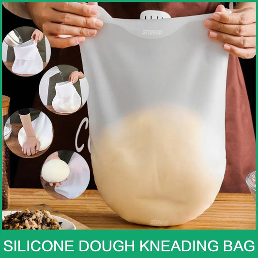 Food Grade Silicone Dough Kneading Bag: Versatile Flour Mixer for Bread, Pastry, Pizza - Silicone Mixer Bag