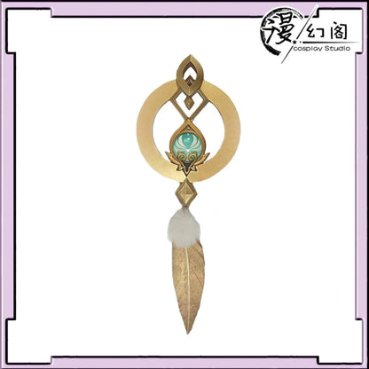 Scaramouche Wanderer Cosplay Accessory - Kunikuzushi Bamboo Hat Vision of God 3D Printed Prop