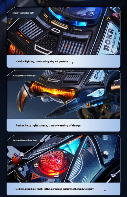 Mechanical Species Manta Ray Model – Trendy Assembly Figurine Toy, Boys’ Valentine’s Day Gift