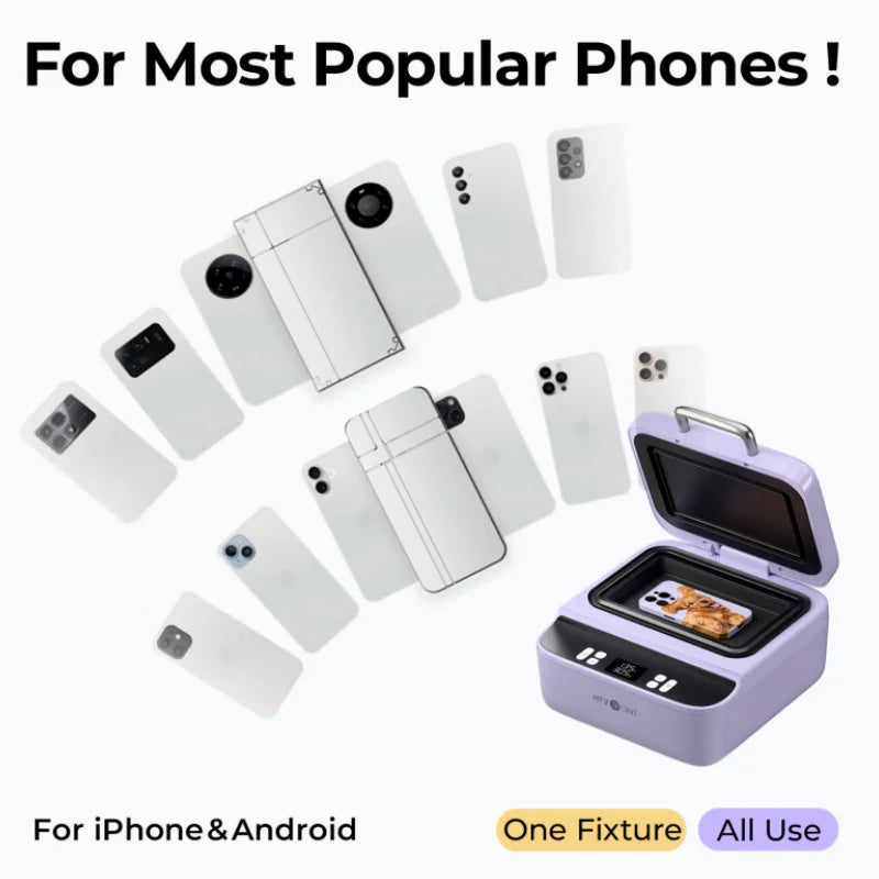 HTVRONT H17 Phone Case Heat Press Machine – 3D Vacuum Transfer Tool for iPhone 11–17 & Android Phones