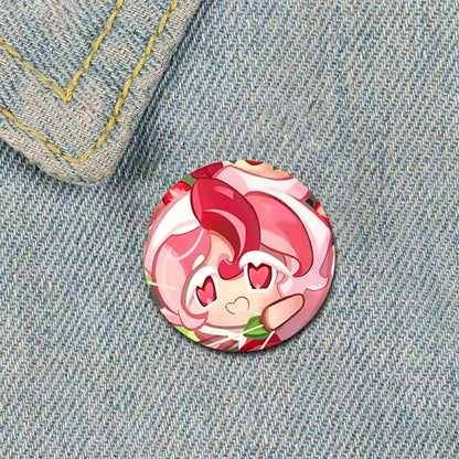 Cute Cartoon Game CRK Eternal Sugar Cookie Coin Brooch – Button Pins for Backpack, Hat, Clothes & Gifts