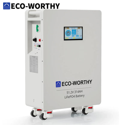 ECO-WORTHY 48V 314Ah LiFePO4 Lithium Battery - 16.1kWh Home Energy Storage System