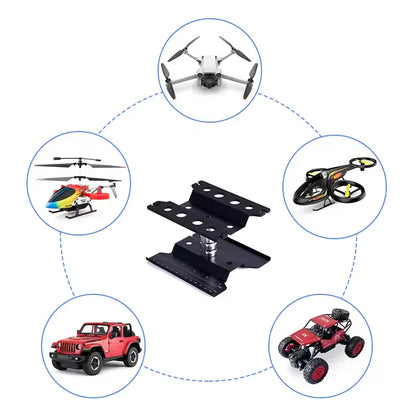 RC Car Tool Lifting Work Stand – 360° Rotating Repair Platform for 1/10 & 1/8 Buggy Crawler Cars